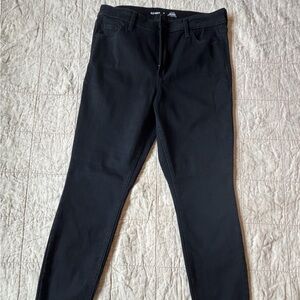 Old Navy Black High Rise Rockstar Súper Skinny Secret Slim Pockets Jeans Size 14